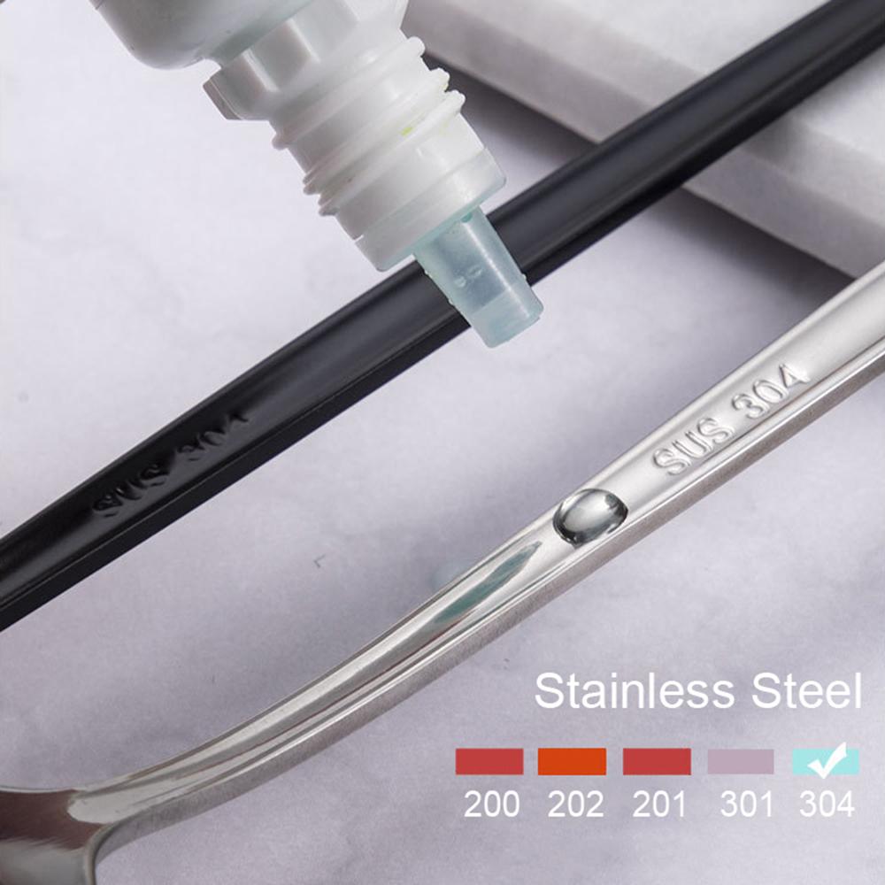 Sada příborů 304 z nerezové oceli 16ks Nádobí Zlaté příbory Kuchyňský nůž Vidlička Lžíce Hůlky Večeře Základní nádobí Kuchyň