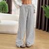 2026 Women's High-Waisted Cross-Color Striped Wide-Leg Pants - New Spring/Autumn Casual Slimming Fit