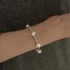 925 Silver Classic Silver Ball Pipe Bracelet