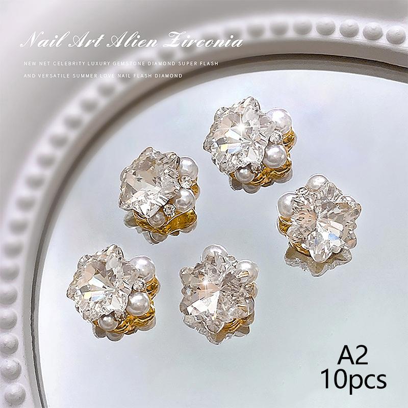 

10 шт./лот Шармы для ногтей Ювелирные изделия Роскошные детали для ногтей Драгоценные камни Камни Аксессуары для украшения ногтей