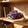 Large Size Christmas Truck Ornament Handmade Snow Truck Figurine Metal Craft Ornament  Xmas Tree