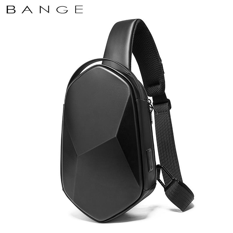 Bange Hard Shell Design 3.0 Usb Charging Crossbody Bag Shoulder Bags Male Waterproof Short Trip Chest Bag Pack For Men Sling Bag
