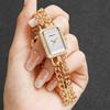 Xiaomi Luxury Square Rhinestone Women Quartz Wristwatch Gold Chain Bracelet Elegant Ladies Dress Watches Relogio Feminino (Without Box