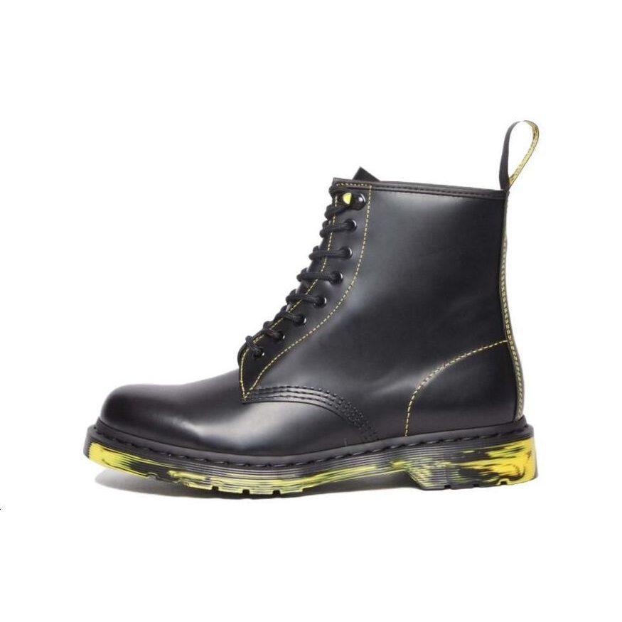 Dr. Martens Dr.Martens 1460 Marbled Sole Smooth Leather Lace Up Boots 'Black' 31158001