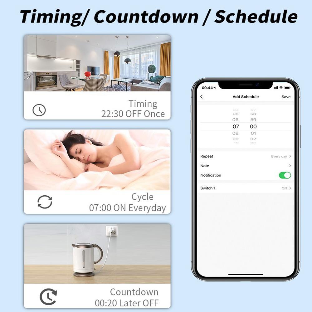 HomeKit Wifi Smart Socket EU Plug Power Monitor Remote Control SmartLife APP Works with HomeKit