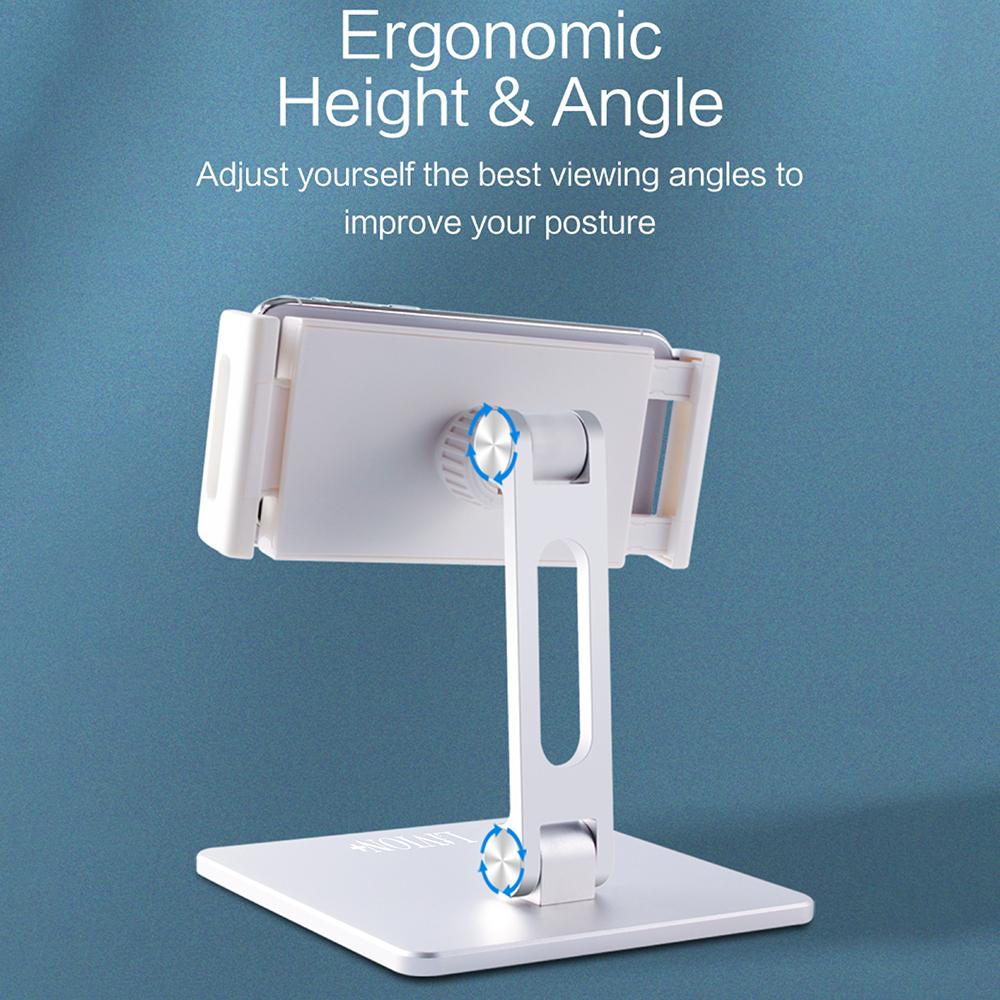 MT135 For Phone/Tablet Foldable Desktop Stand Lazy Holder 180° Adjustable Aluminum Alloy