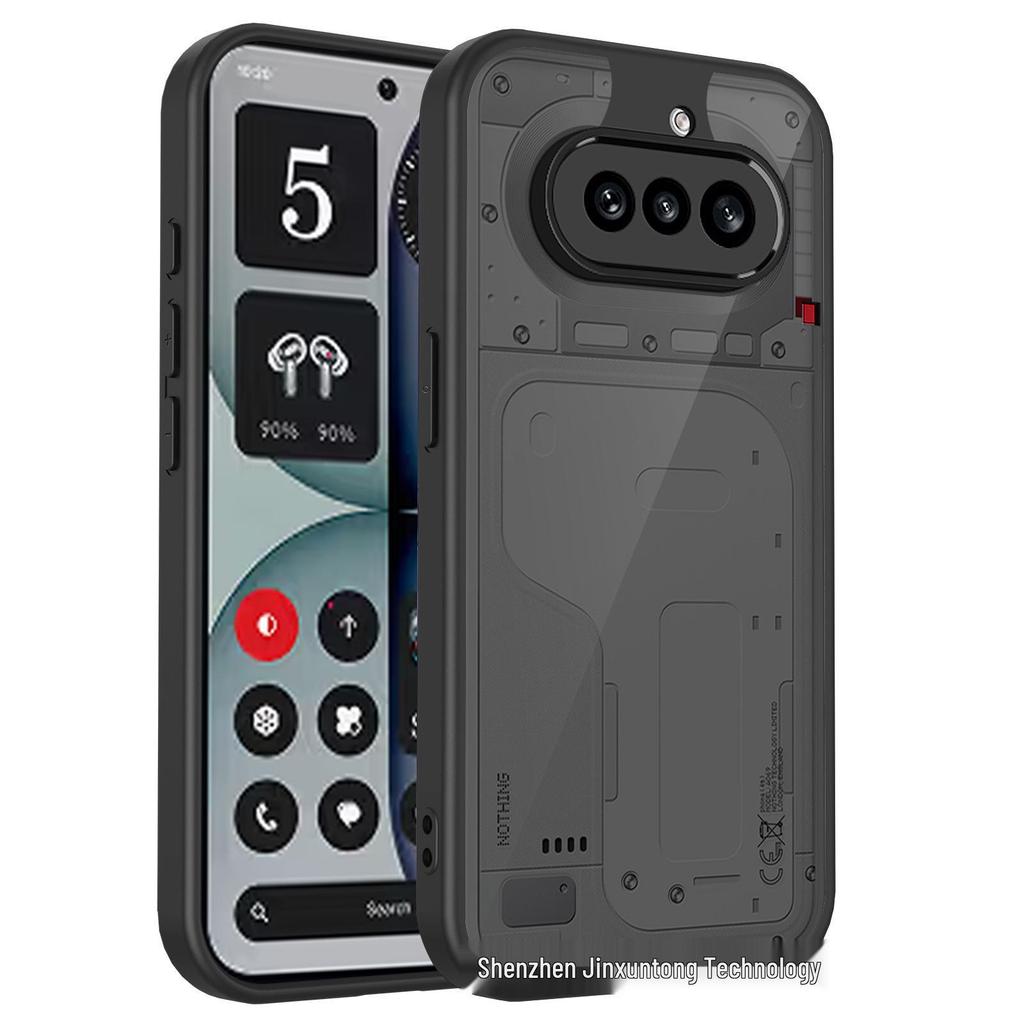 Applicable Nothing Phone 3 Skin-Feel Translucent Black Case - Frosted 2PRO 3APRO