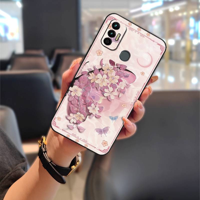 Anti-dust Shockproof Phone Case For Tecno Spark 7/Spark7T Silicone Protective Durable Cartoon Soft case Phone Pouch TPU