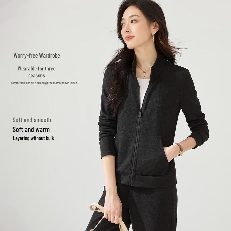 

Handu Yishe Warm-Feel Faux Two-Piece Color-Block Sweatshirt XL