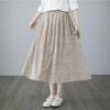 Women's Floral A-Line Skirt, Summer High-Waisted Slimming Design