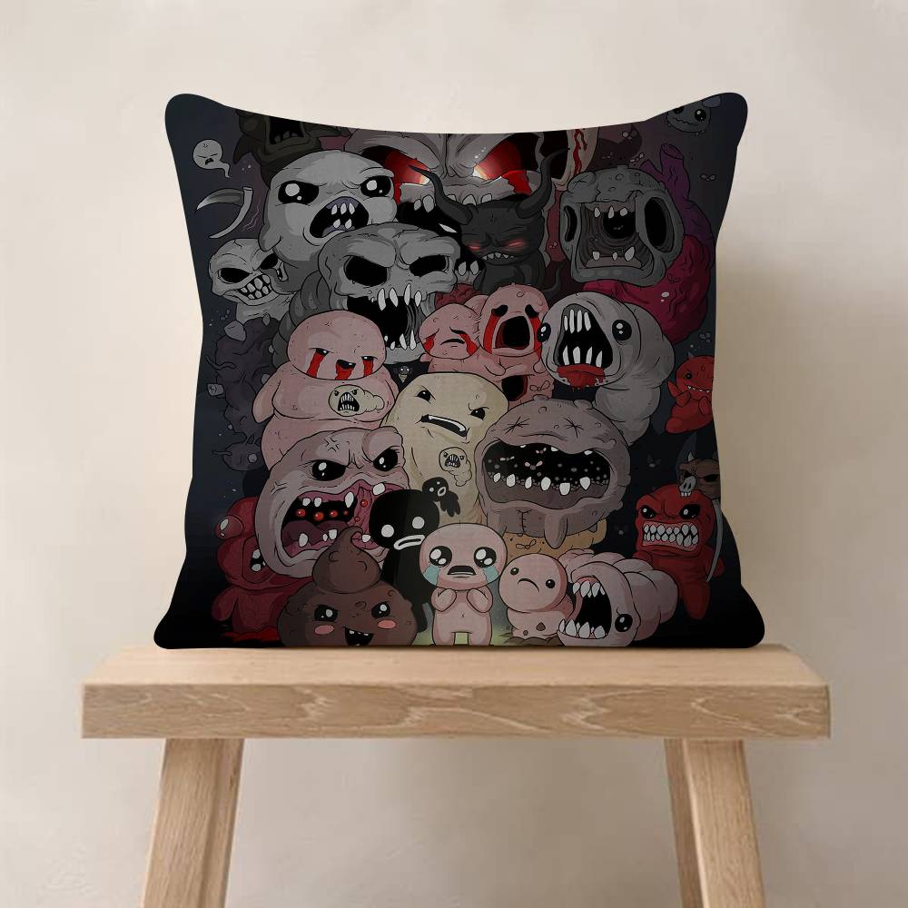 Game The Binding Of Isaac Movie Sticky Decorative Room Aesthetics Pillow Case Home Decor Bedroom Sofa Bed Couch Pillow X