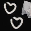 Plush Heart Hoop Earrings Exaggerated Dangle Earrings Fashion Piercing Earrings Punk Ear Stud Simple Jewelry Gift