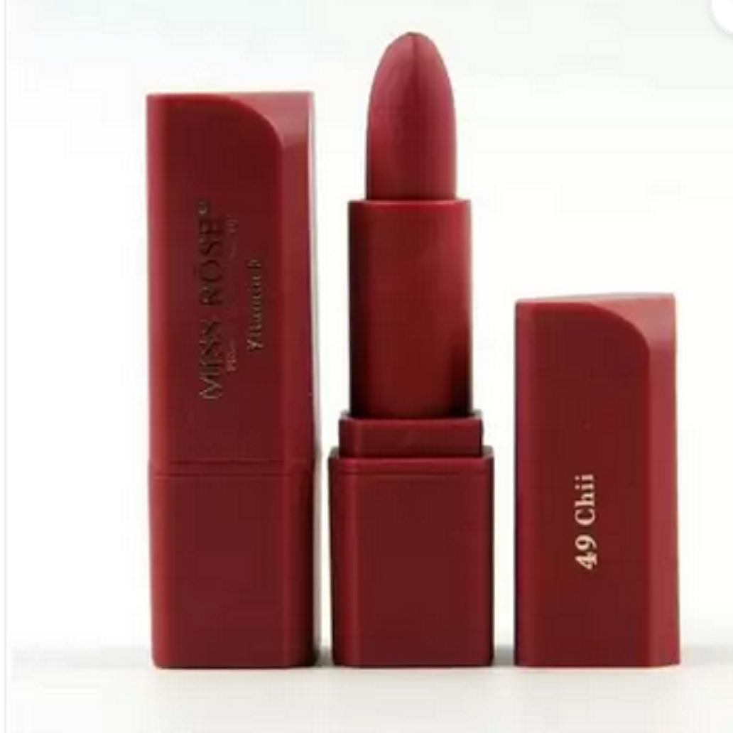 @ Miss Rose Lipstick Moisturizing Long Lasting 49 Chii For Women UKR1239_60%OFF