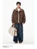 Men's Trendy Thickened Cotton Lapel Jacket for 2025 Fall/Winter - Loose Warm Motorcycle Outerwear