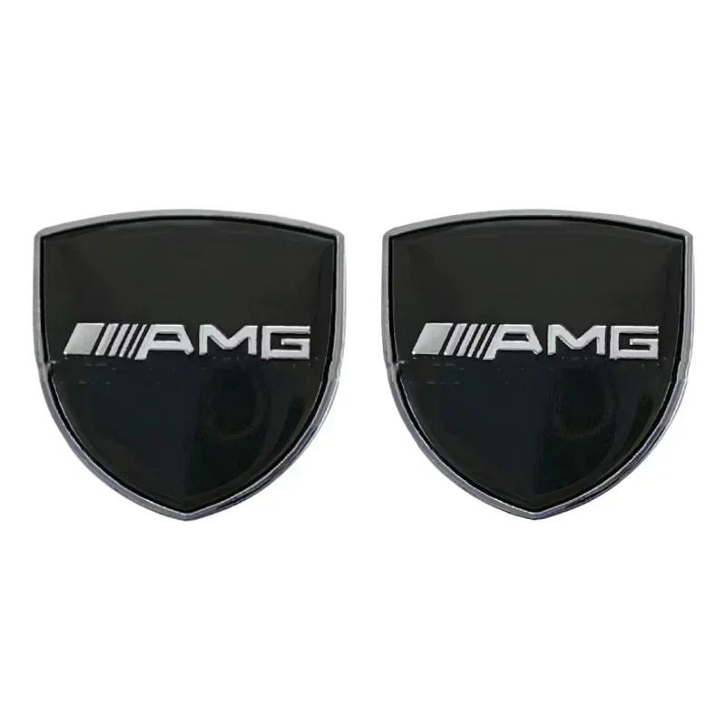 C200 E200 New 2025 For Mercedes Benz 2 Pieces 3D Metal Car Window Trunk Emblem Decor Sticker For Mercedes Benz AMG W253 X253 X20