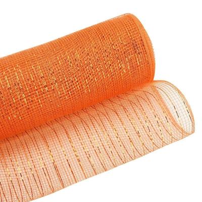 29.52ft Christmas Wide Poly-Mesh Decorative Mesh Glittered Ribbons for Christmas Tree Decorations Wreath Present Wrap