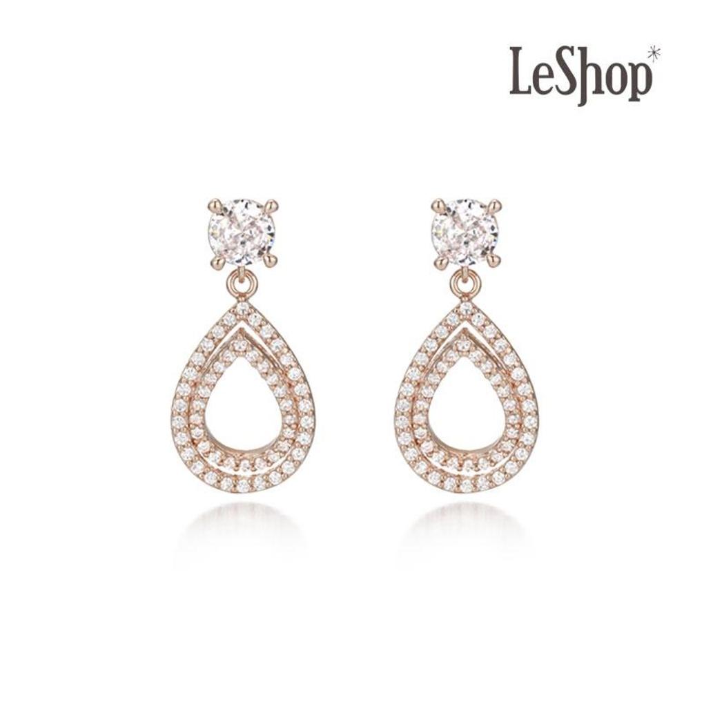 

[LsSHOP] 14K Grusha Earrings (Gold Plated)_LJ5179BRE rose gold