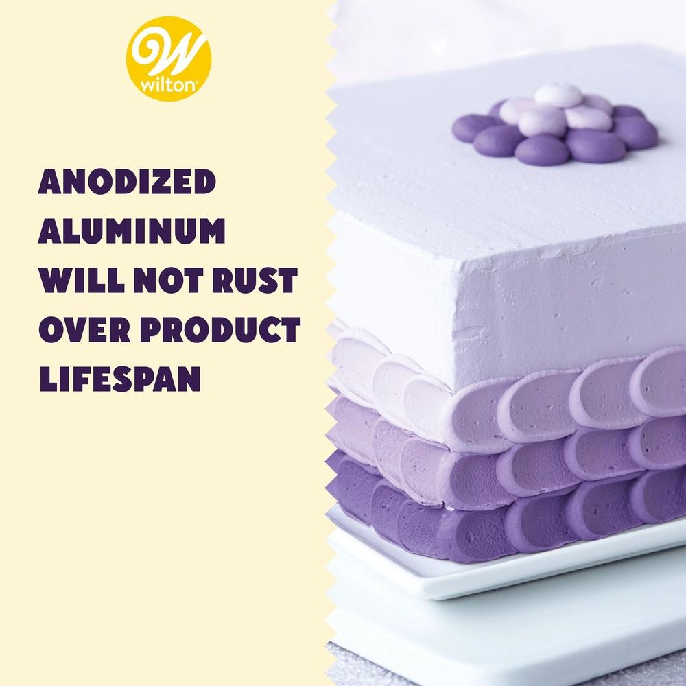 8 Inch Aluminum Square Cake Pan Non-Stick Heavy Gauge Baking Layer Cakes Brownies Even Heat Distribution