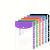 6/12Pcs Transparent PP File Storage Bag A4 Business Big Capacity Document Bag File Case File Bag Transparent Clear Envelope File Folder Bill Folders