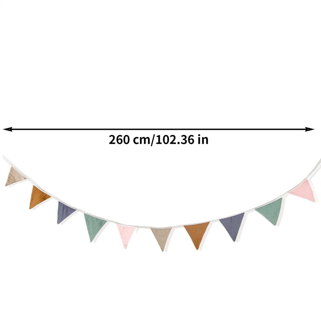 Children Bunting Triangle Pennant Colorful Flags Party Decor Banner Home Baby Shower Carnival Garland Washable