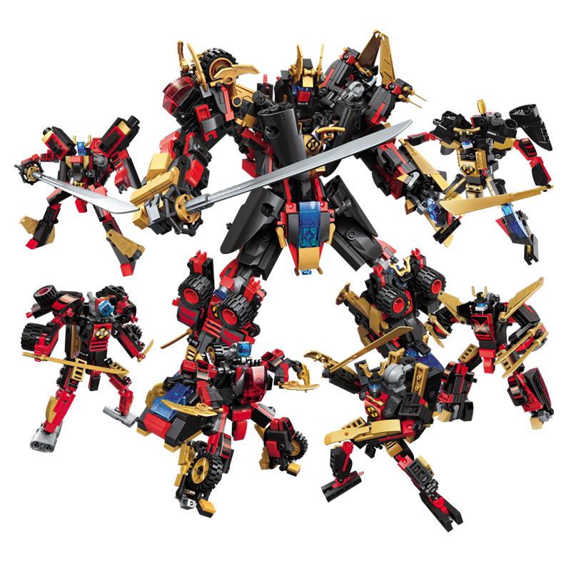 Qimeng Starfall Wushen 3105 6-in-1 Transforming Robot Building Set