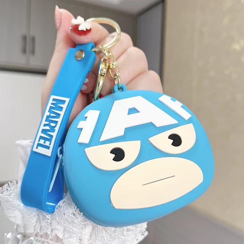 Cartoon Animal Silicone Keychain Bag - Kids' Coin Purse & Toy Pendant