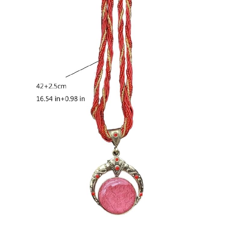 Nature Inspire Bohemian Styles Necklace with Distinctive Bead Designs Suitable for Music Festivals and Casual Event
