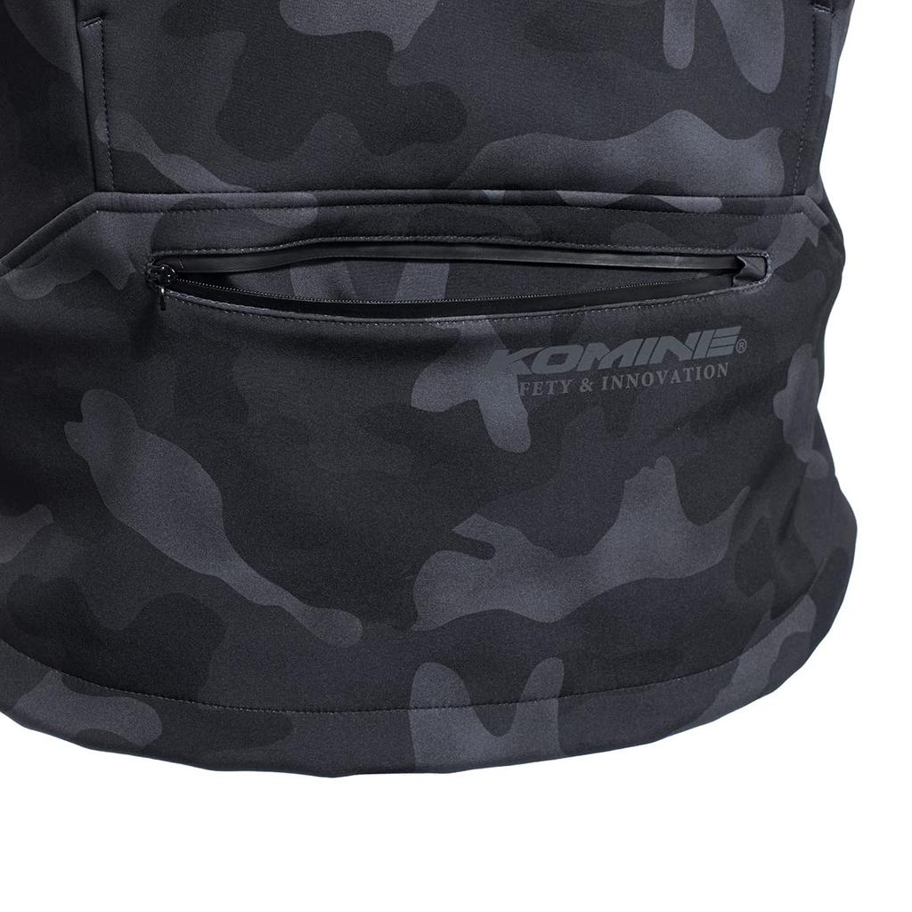 KOMINE Protective Softshell Winter Monochrome Size Motorcycle Jacket JK-5902 Parka, Camo, L,