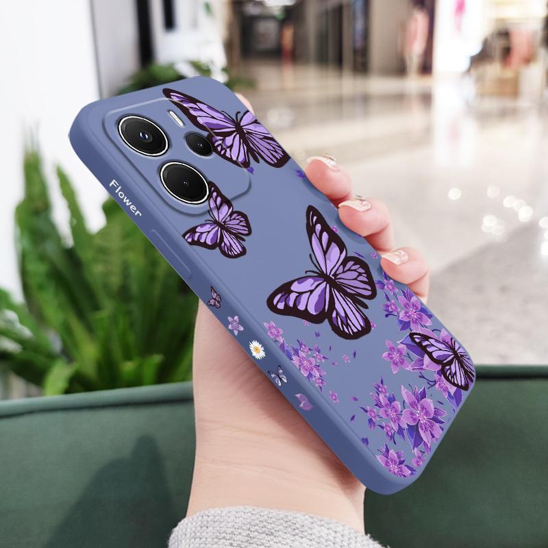 Dreamy Butterfly Phone Case For Xiaomi Redmi Note 14 13 12 12S 11 11S 10 10S Pro Plus 15 15C 14C 4G 5G Silicone Cover