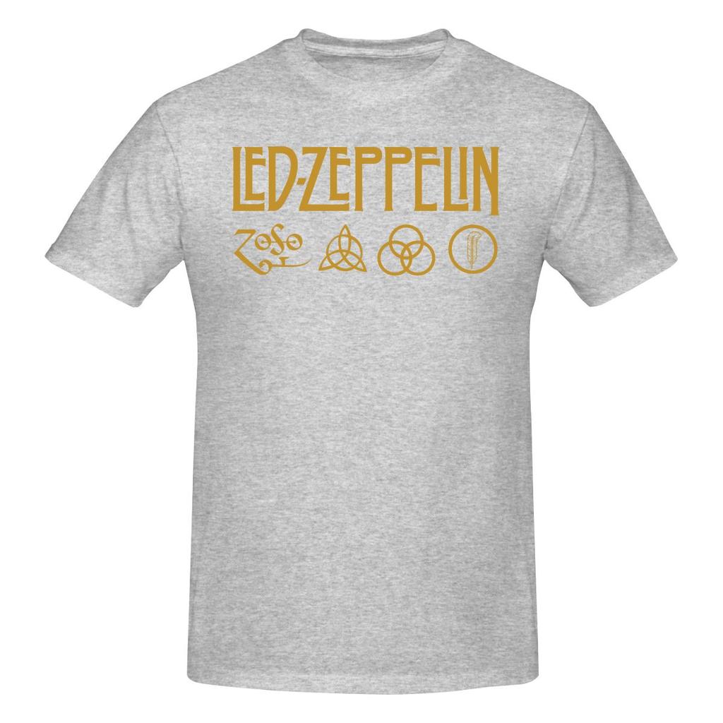 Led Zeppelins Campus Style Tshirt Commuting Vibe Versatile Colors Cotton Tee