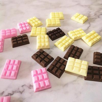 10pcs 23*16mm Mix Chocolate Polymer Slime Box Toy For Children Charms Modeling Clay DIY Kit Accessories Kids