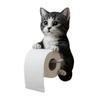 A95I-Adorable Cats Shapeds Wall Mounted Toilet Holder Organizers For Bathroom Space Saving Resin Design Easy Installation