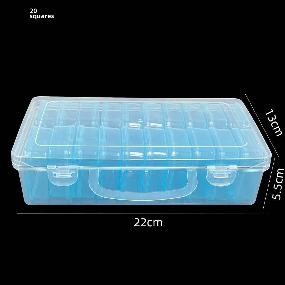 

14-секционная прозрачная пластиковая коробка для хранения бусин и аксессуаров