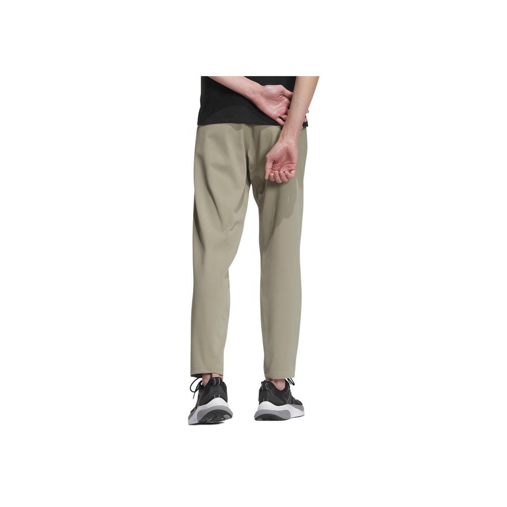 Adidas Solid Color Logo Casual Pants Men Pants Pebble-Grey IS4954