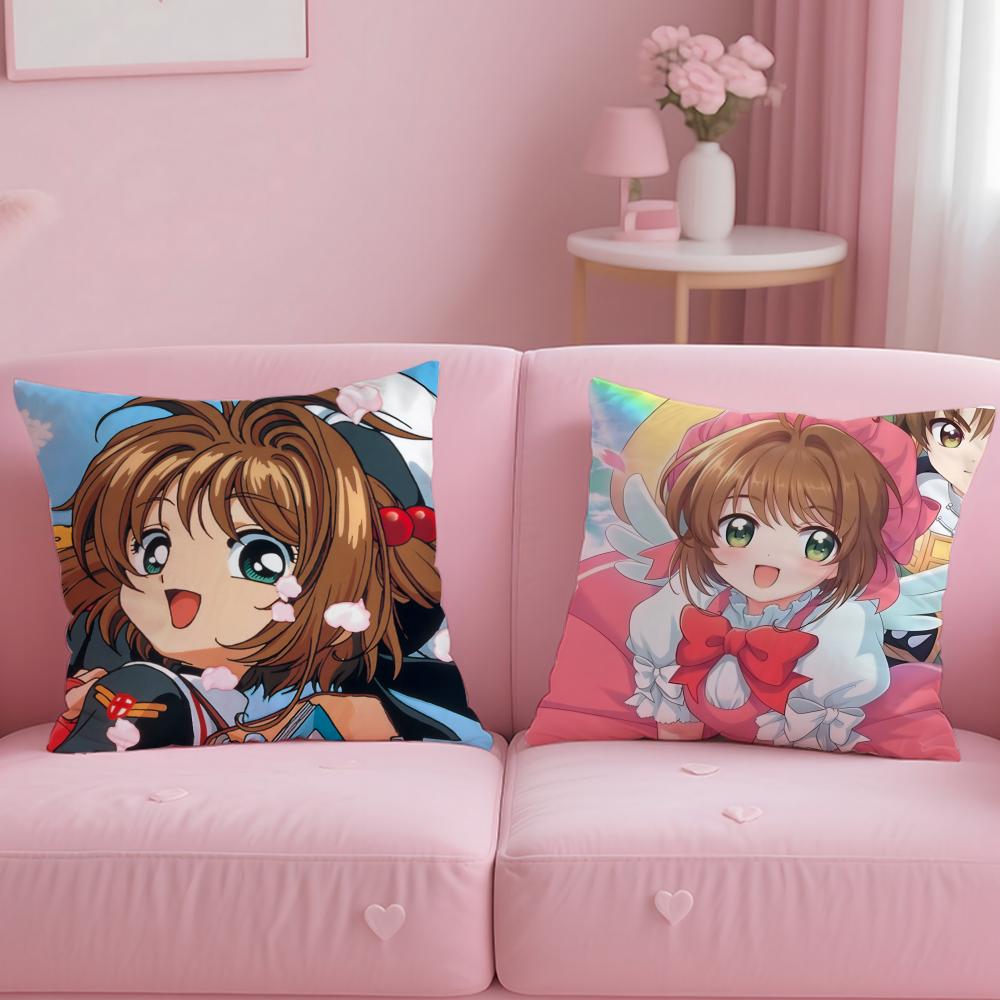 POPULAR C-CCardcaptor SSSakuraS Cushion Cover Comfortable Reversible Pillow Cover Ideal for Car Sofa Bedroom & Beyond