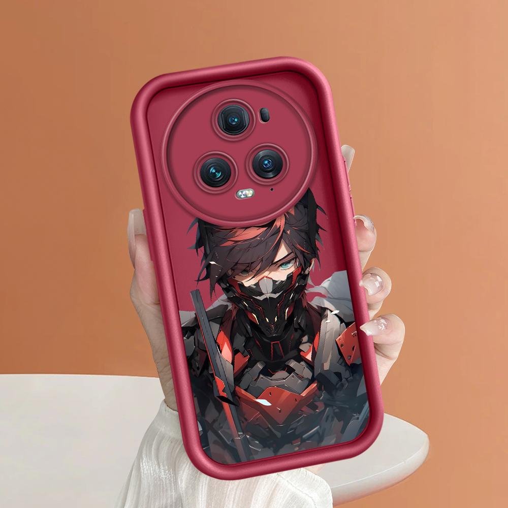 

Мягкий силиконовый квадратный чехол с рисунком лестницы для телефона, полное покрытие, противоударный защитный резиновый чехол для камеры для Huawei Honor Huawei Nova 11 темно-красного