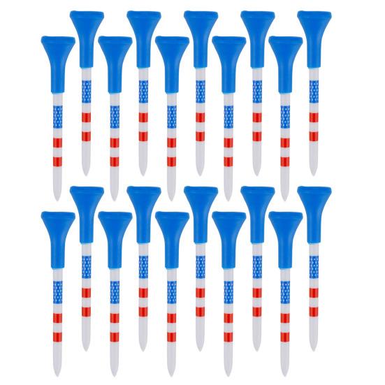 10/20/50 buc tricouri de golf tricouri de golf indepartabile din plastic Reduce frecarea Accesorii de golf cu rotire laterala Model steag SUA Teuri lungi de golf în vrac