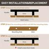 WTEMPO Furniture Hardware Cabinet Handles for Kitchen & Office Furniture Suitable for Cabinets Wardrobes Dressing Tables Drawers with Screws