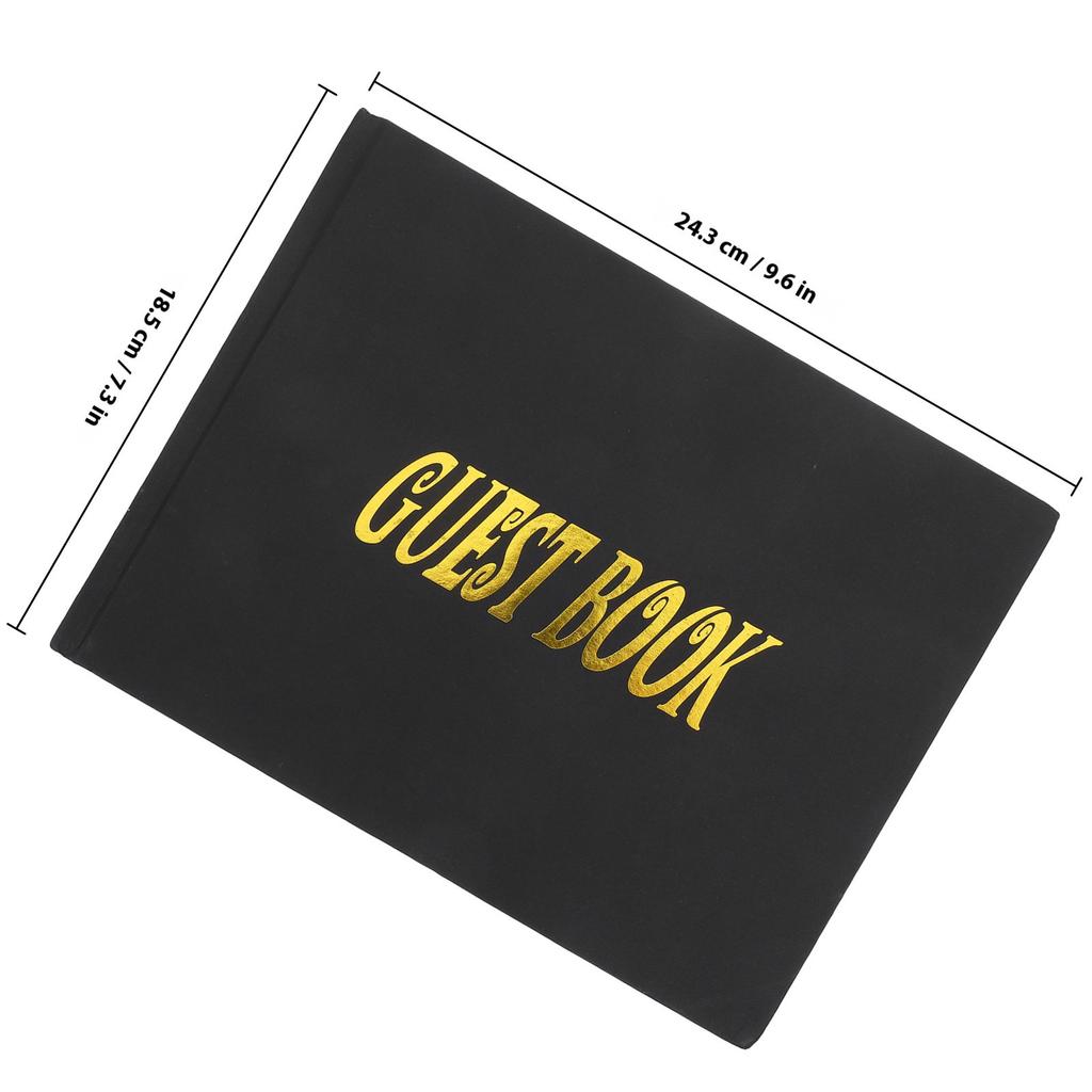 Wedding Guest Book Elegant Memory Book for Signing Messages Scrapbook for Ceremony Funeral Graduation Birthday Party
