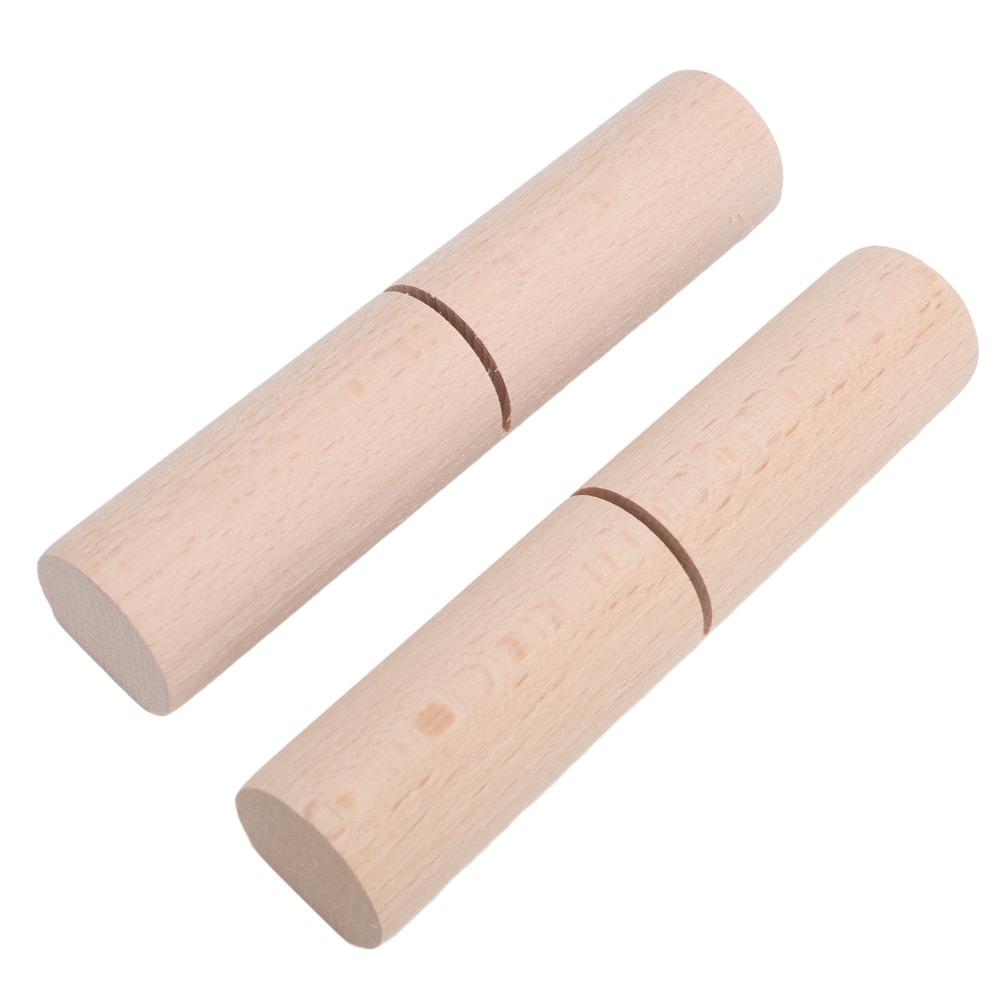 2pcs Wood Color Knot Grippers Tool Length 13cm Wooden Knot Gripper for Bracelets
