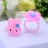 36Pcs Pink Candy Flower Finger Rings Set Animal Kid Princess Ring  for Girl
