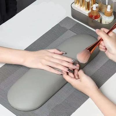 Simple Nail Hand Pillow Set Professional Tool Nail-Shop Leather Anti-Fouling Solid Color Non-Slip Wear-Resistant Soft Hand-Pads