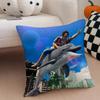 game action akuza LLike a DDragon Cushion Cover Throw Pillow Cover Hidden Button Durable Polyester Chair Cushion