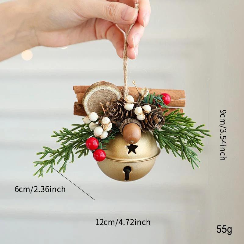 Noel Çanı Boynuzlar Fiyonk Kozalak Çan Karışık Kolye Noel Ağacı Vitrin Araba Asma Süsü