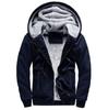 Men's Korean-Style Fleece Sweatshirt: Warm, Thick, Solid-Color Casual Wear