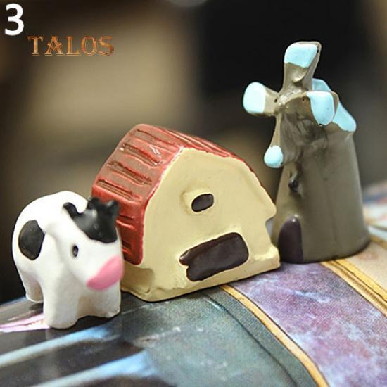 

3шт кукольный домик бонсай ремесло микро пейзаж DIY цветочный горшок миниатюрный сад балкон завод декор набор 3