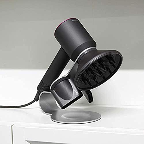 YUET Magnetic Hair Dryer Holder, Shelf Bracket, Stand, Hanger, Straightener Organizer, Blow Dryer Storage Rack with Holes, Supersonic Bathroom Aluminu