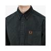 Fred Perry Corduroy Shirt   Night Green Afpm2438726 Q20