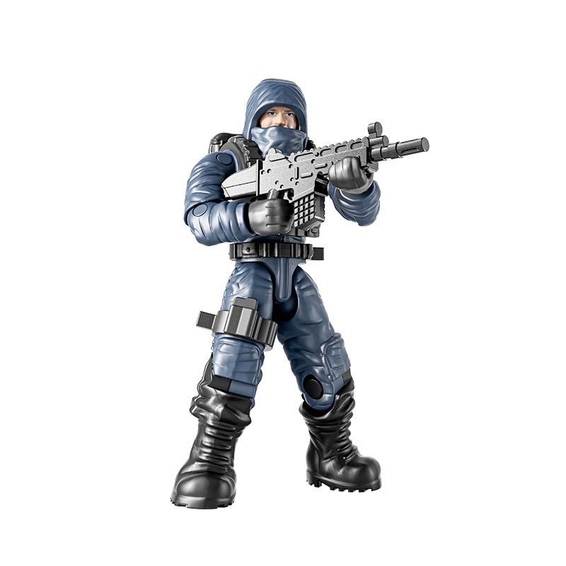 New WW2 Special Force SWAT Police Military Building Block World War 2 USA Army Soldier Figure MOC Block Brick Toy For Children