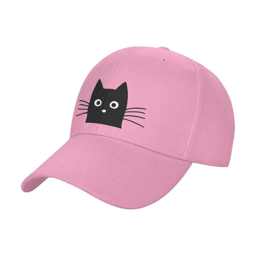 Black Cat Face Baseball Cap luxury caps cute Women's Hats Men's